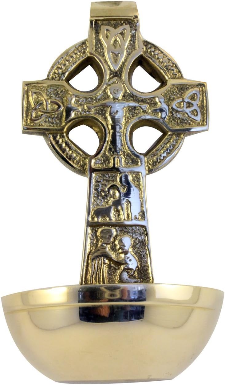 Brass Holy Water Font Small Resurrection