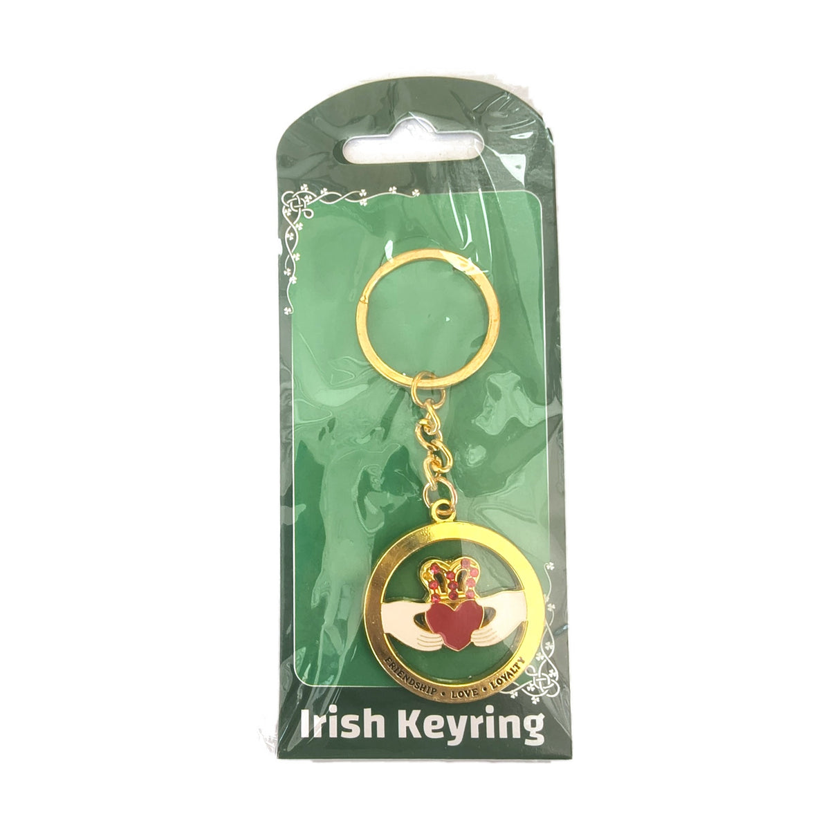 Claddagh enamel keyring