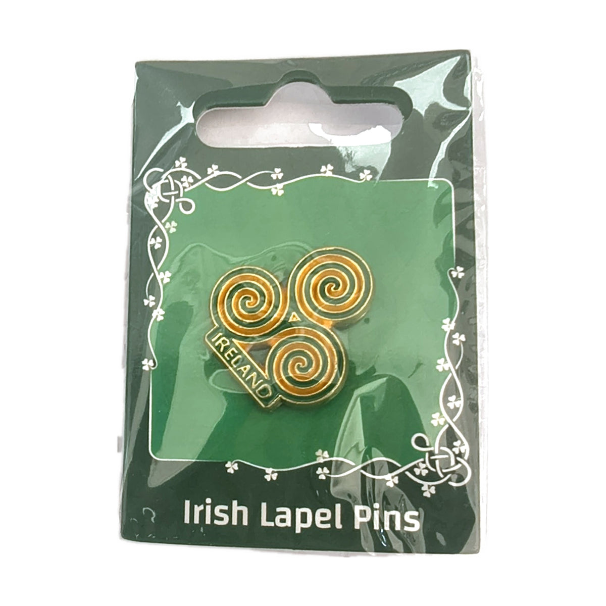 Triskele triple spiral Ireland lapel pin – second view