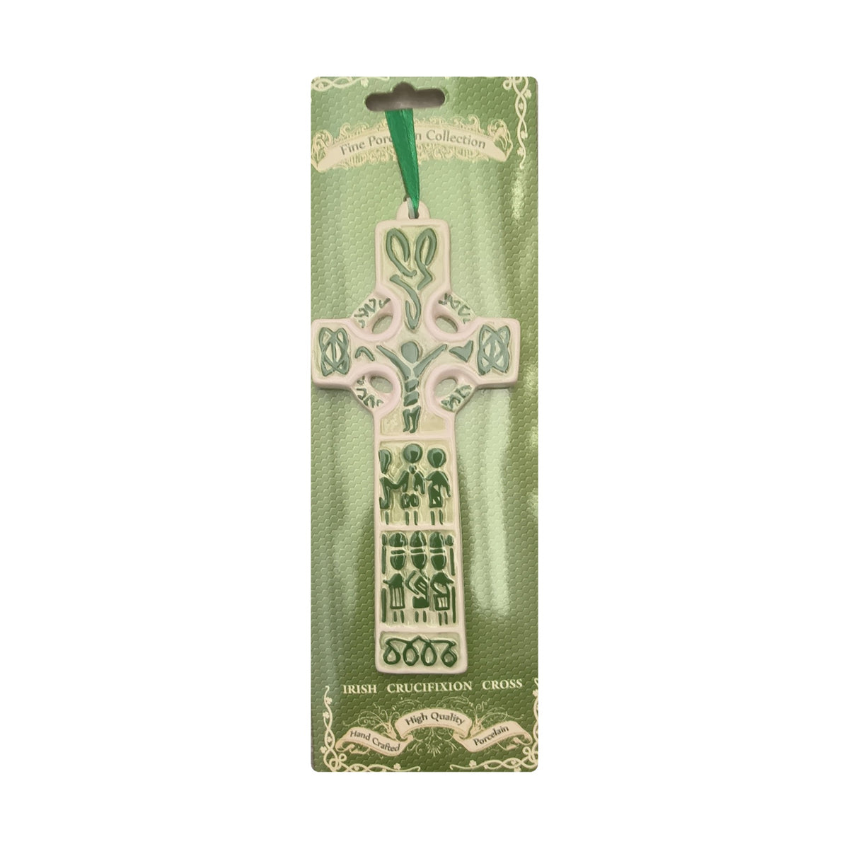 Irish Crucifixion Cross in fine porcelain