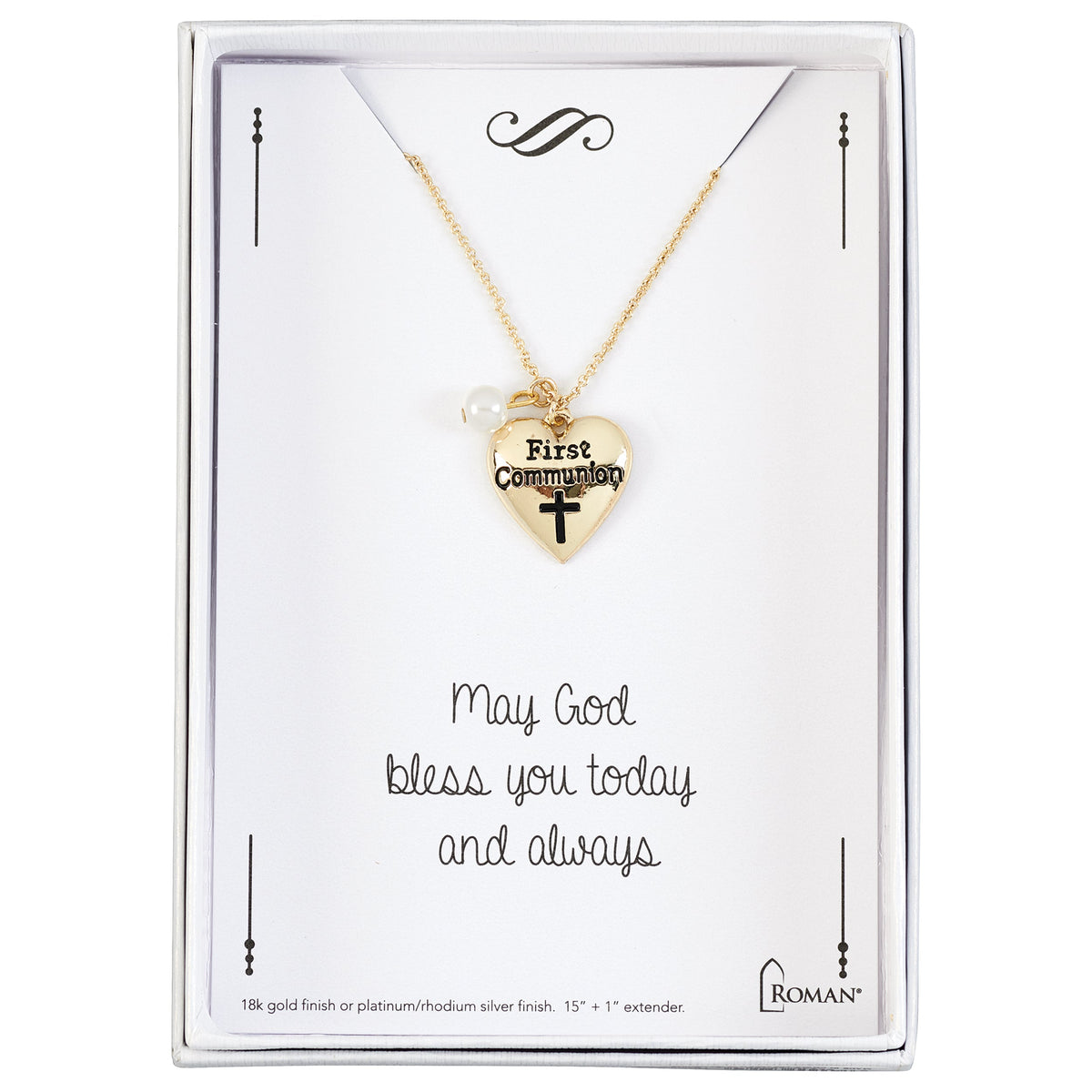 Roman 15 inch Gold Communion Necklace