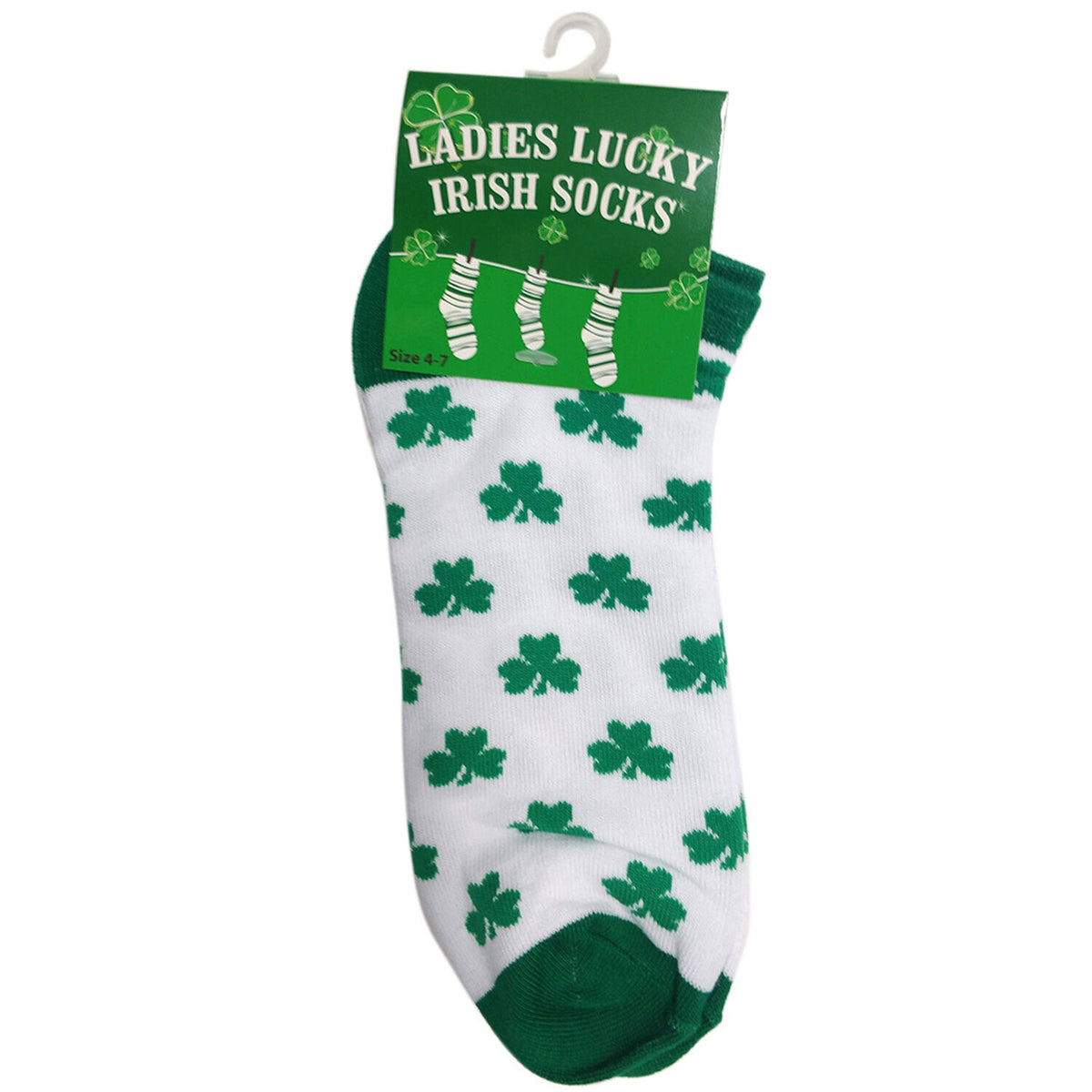 Irish novelty socks, representative design