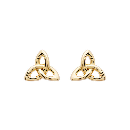 Shanore 14KT Gold Vermeil Stud Trinity Knot Earrings