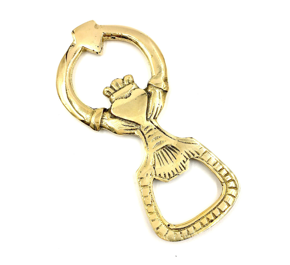 Brass Bottle Opener Claddagh