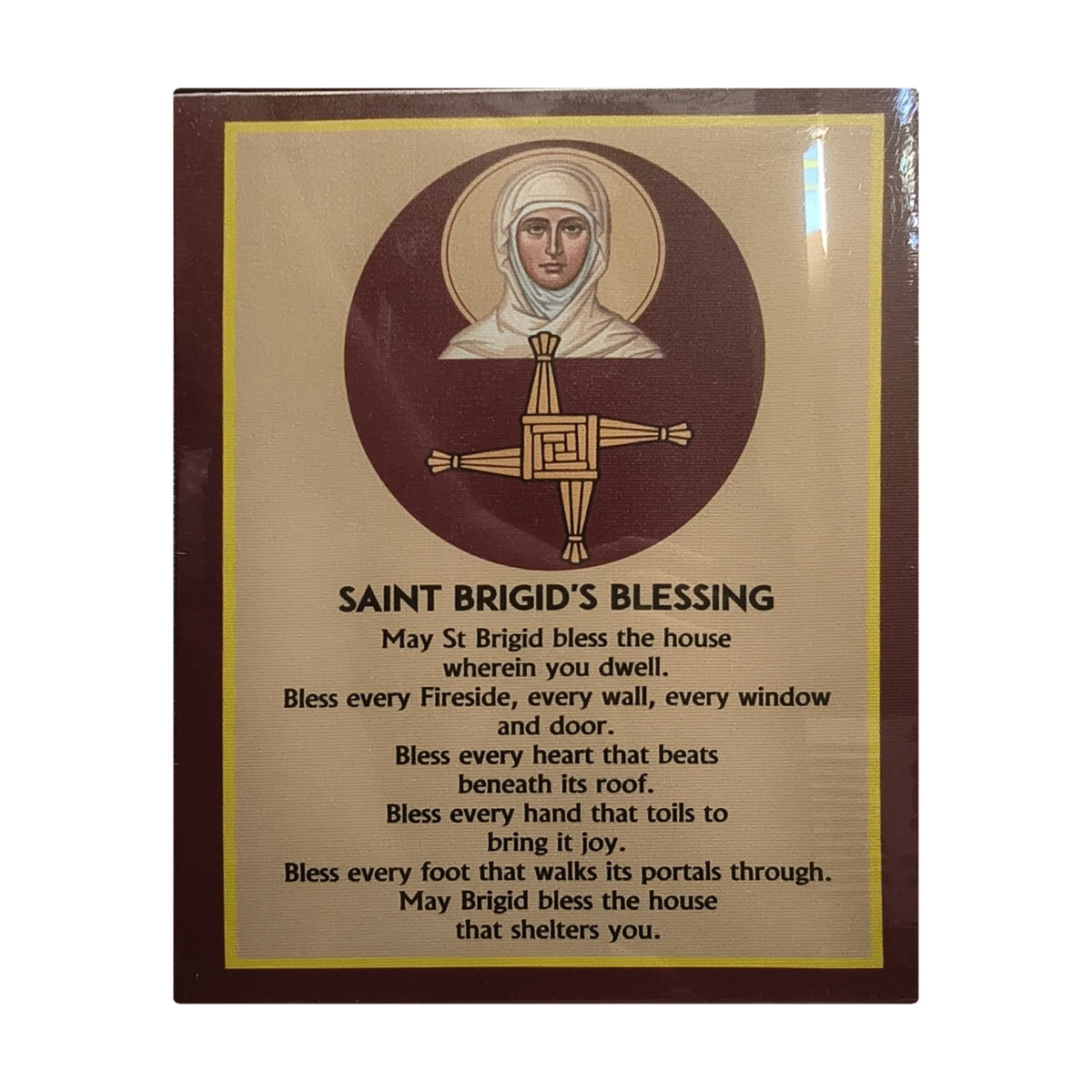 Saint Brigid's Blessing canvas plaque