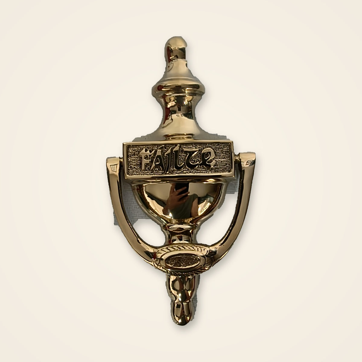 Brass Door Knocker Fáilte Plain