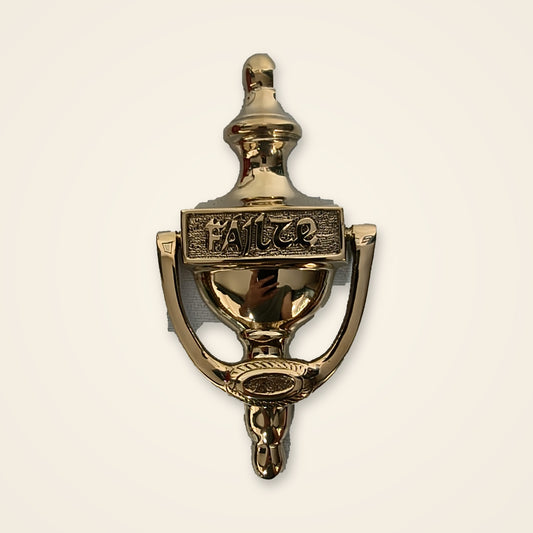 Brass Door Knocker Fáilte Plain
