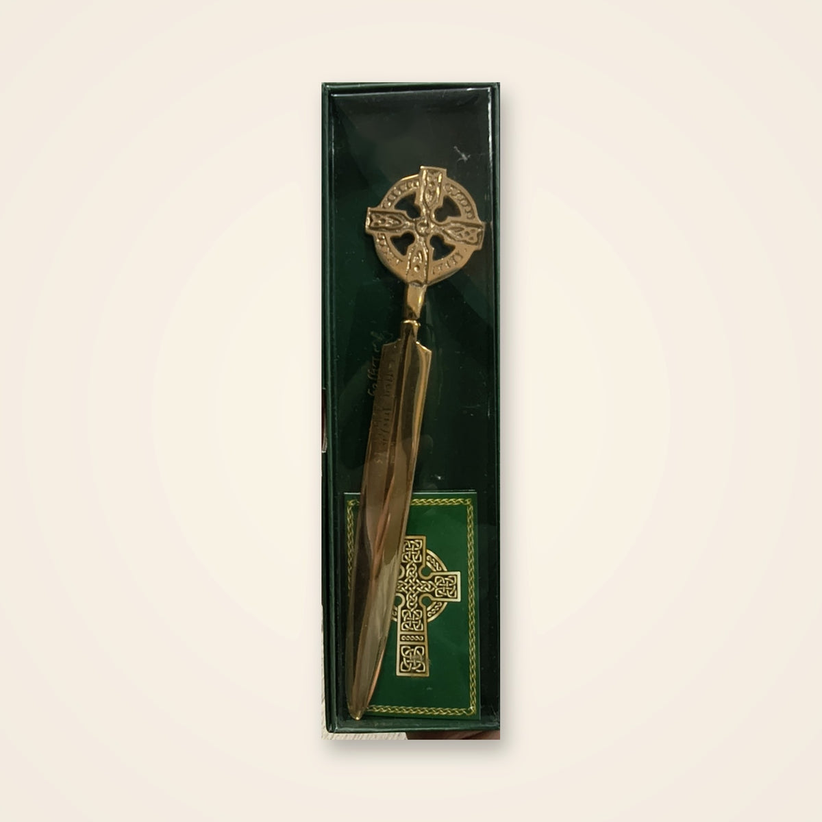 Brass Letter Opener Celtic Cross