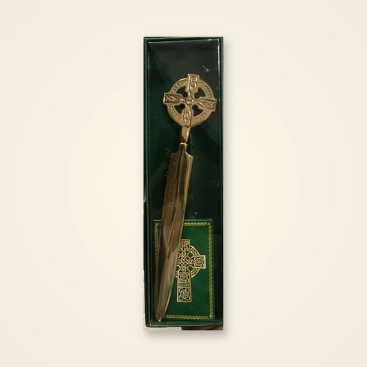 Brass Letter Opener Celtic Cross