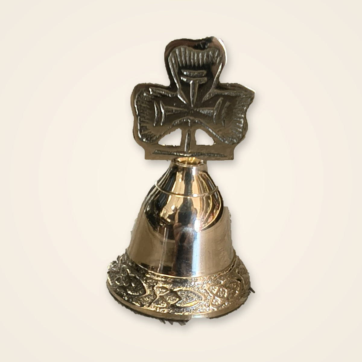 Brass Shamrock Bell