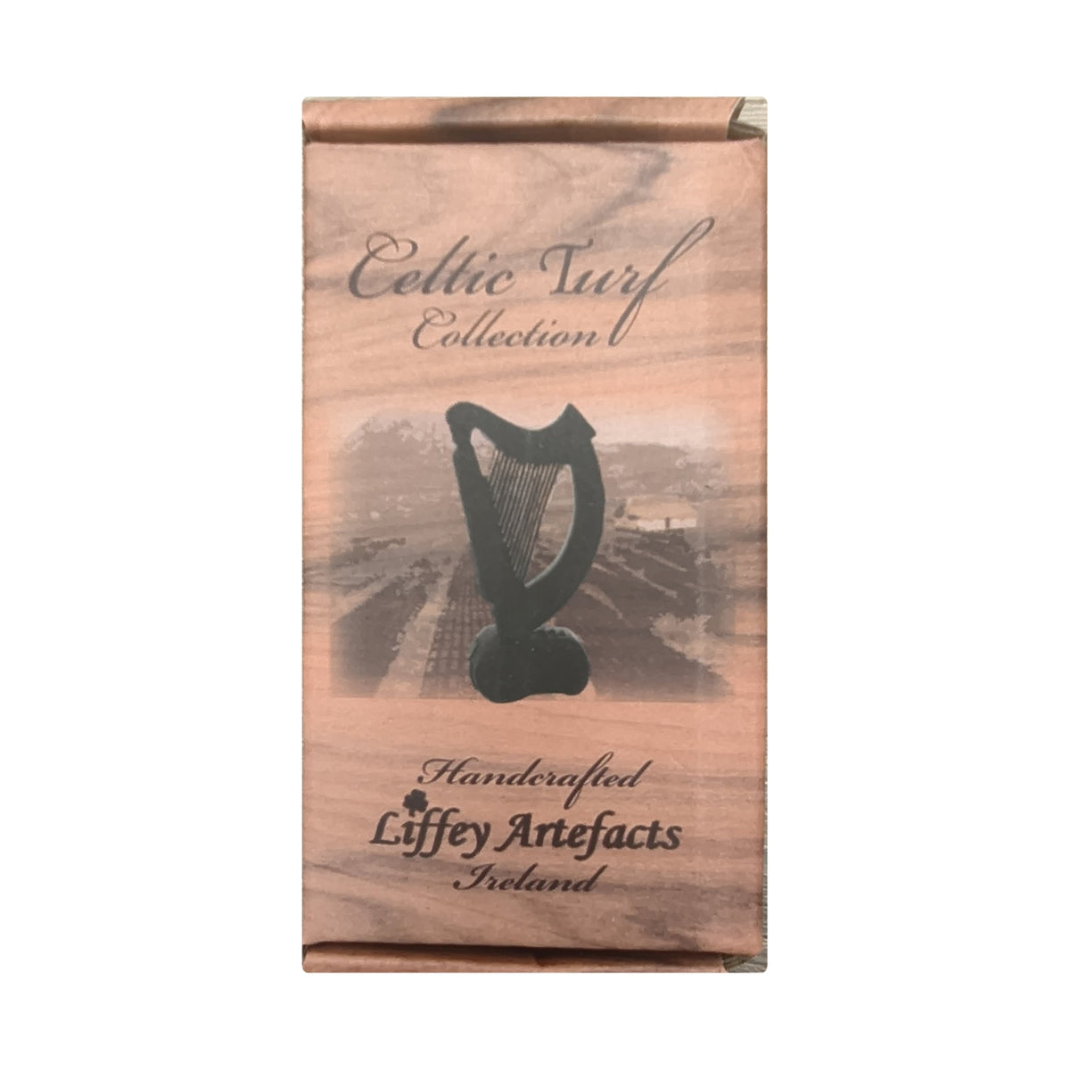 Celtic Turf small harp gift box