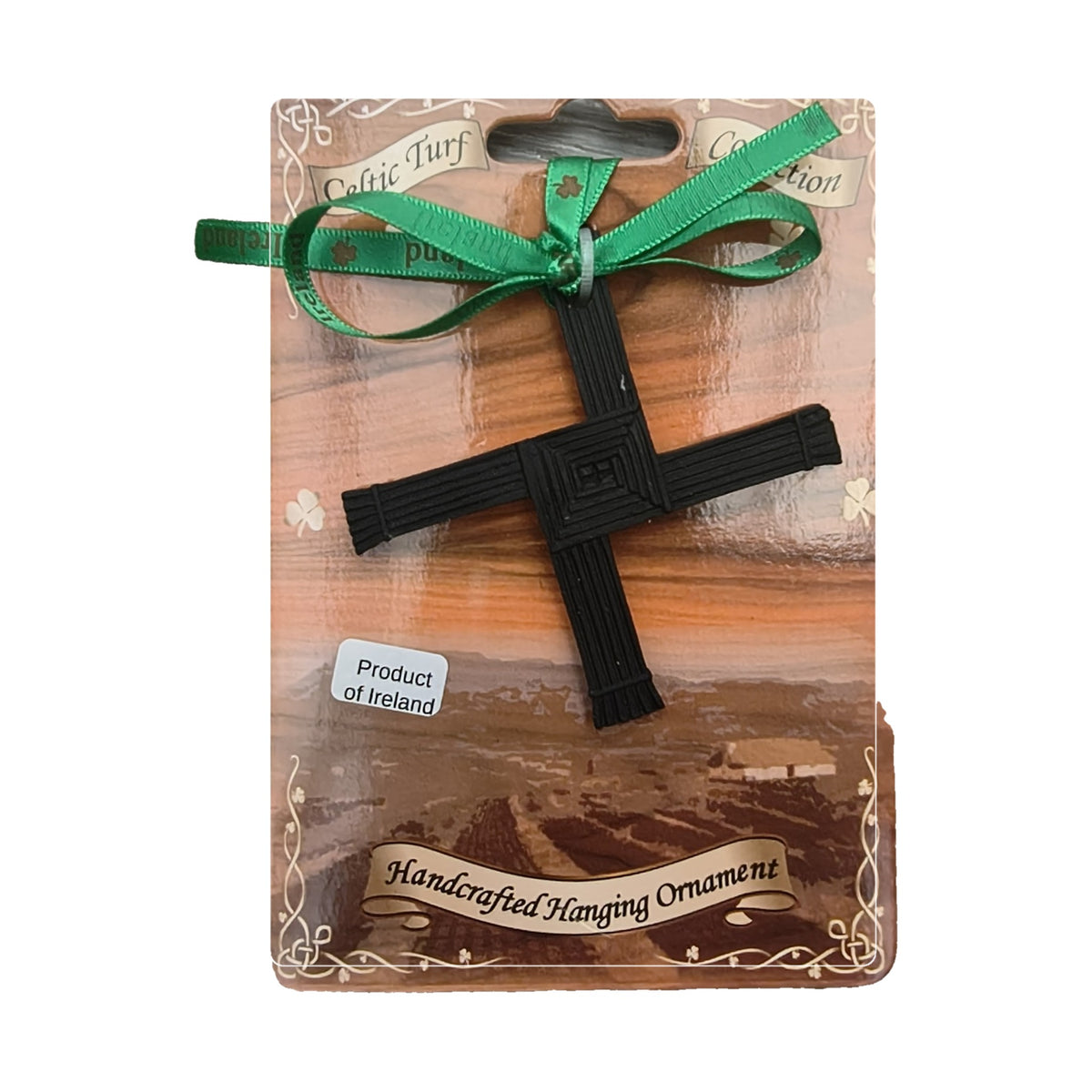 Celtic Turf St. Brigid's Cross hanging ornament