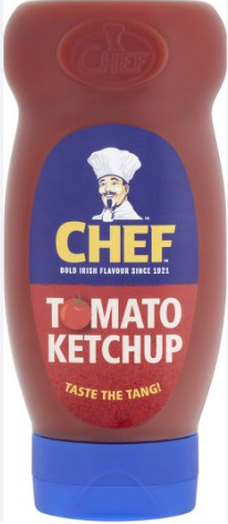 Chef Tomato Ketchup, 490g squeezy bottle