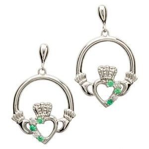 Claddagh Part Set Silver Earrings