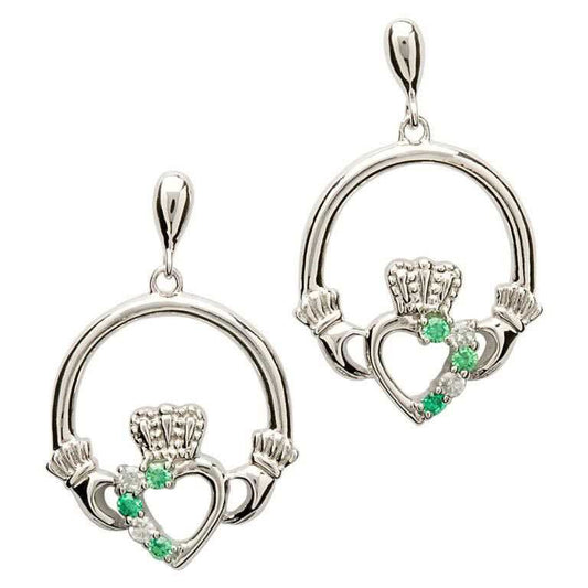 Shanore Claddagh Part Set Silver Earrings