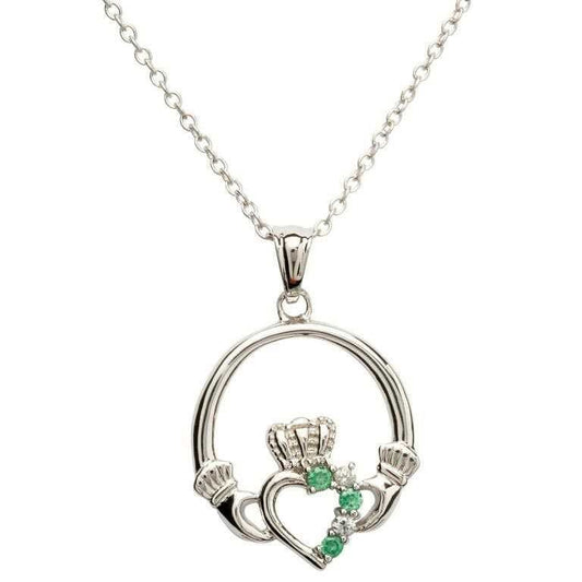 Shanore Claddagh Part Set Silver Necklace