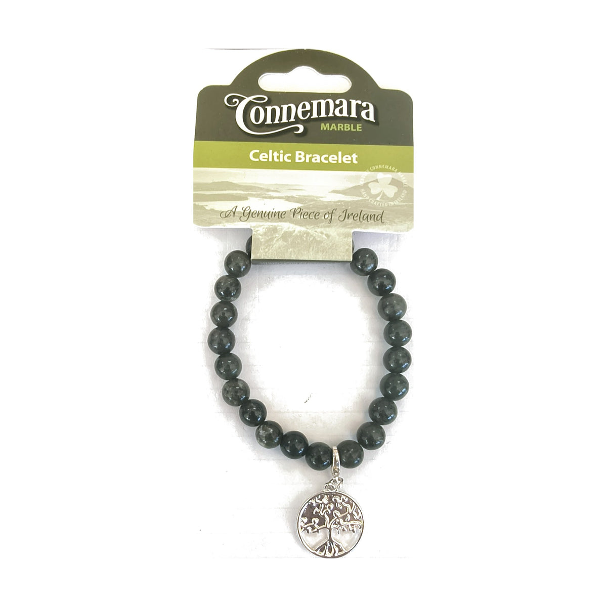 Connemara marble charm bracelet – Tree of Life