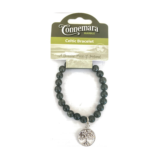 Connemara marble charm bracelet – Tree of Life
