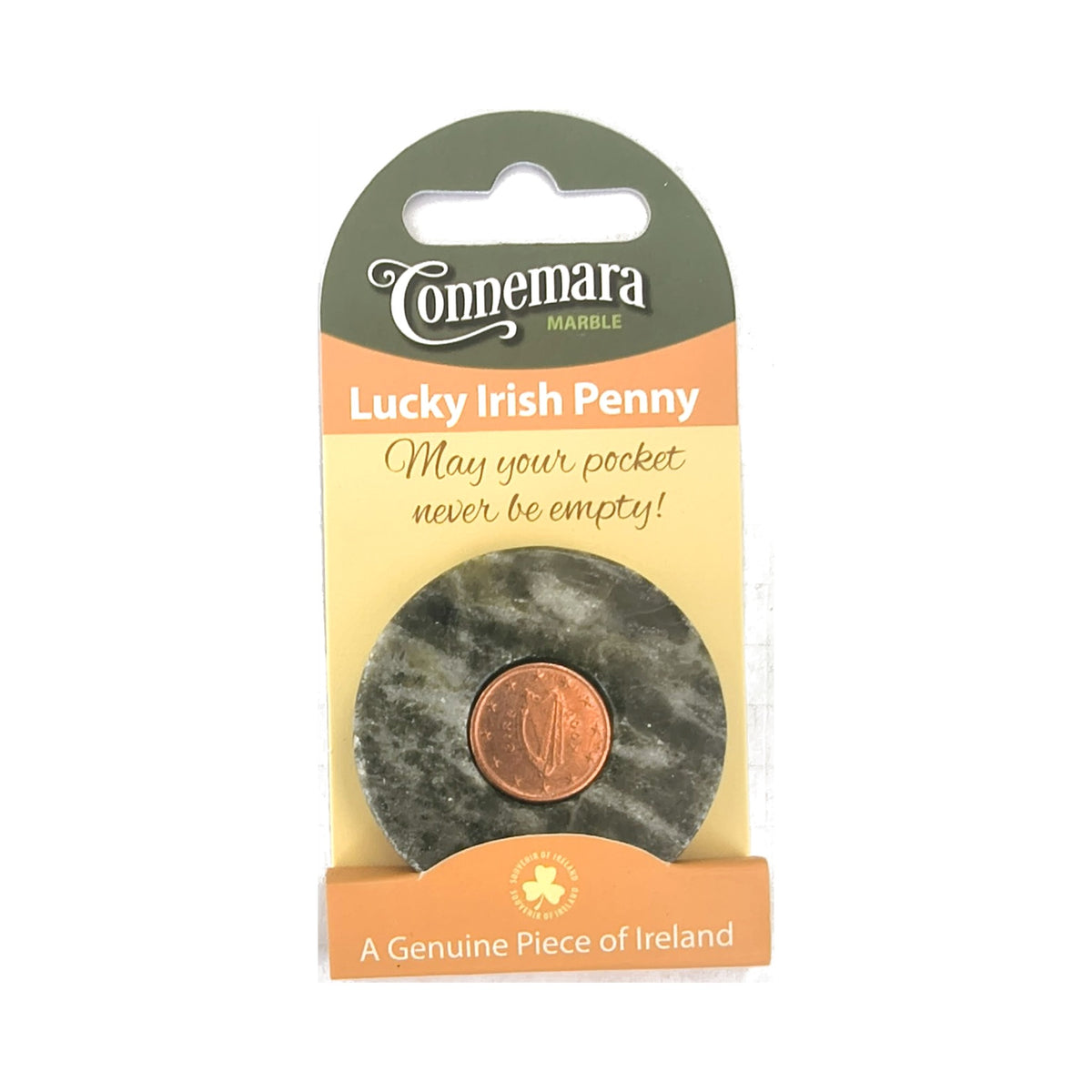 Connemara marble Lucky Irish Penny