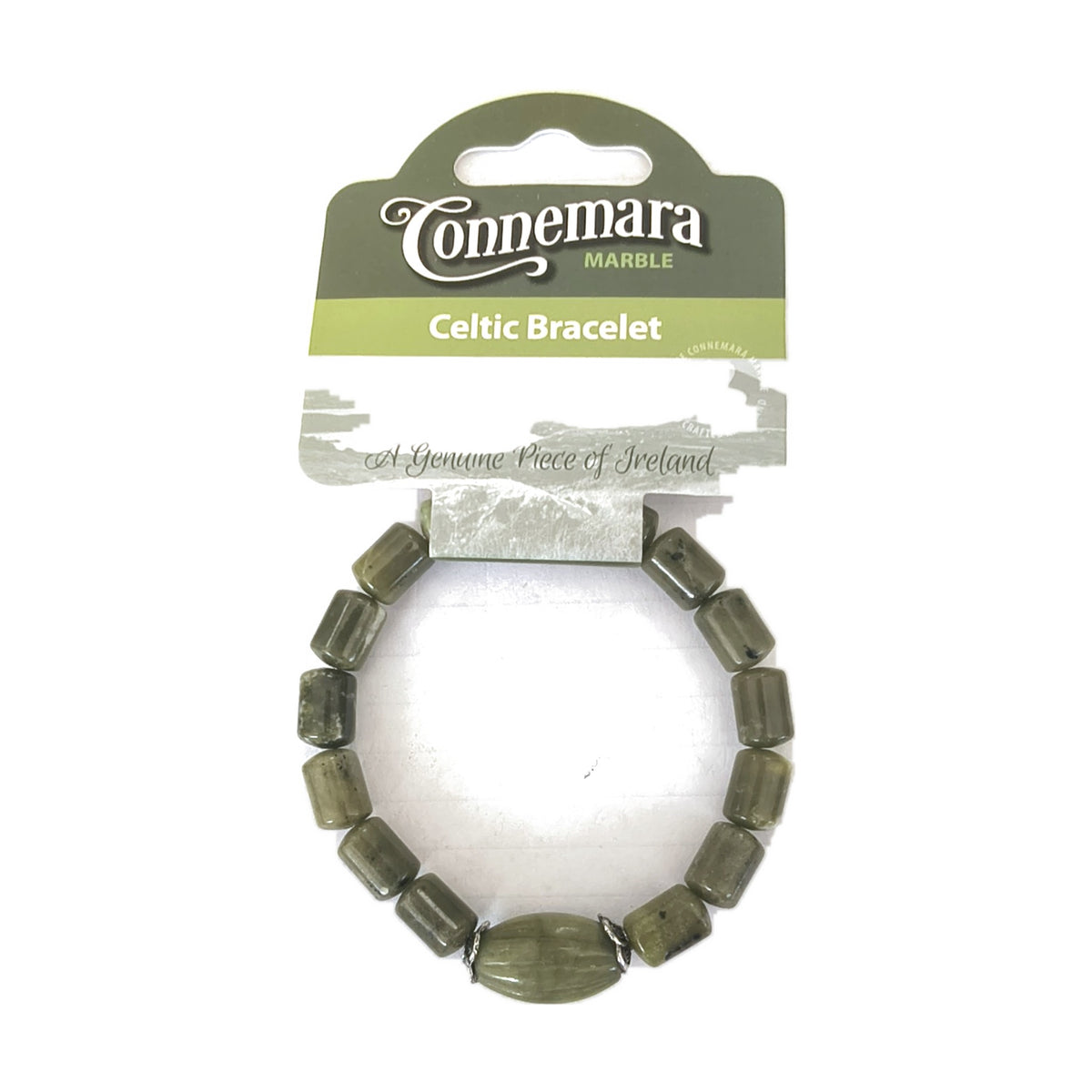 Connemara marble stone bracelet – Barrel