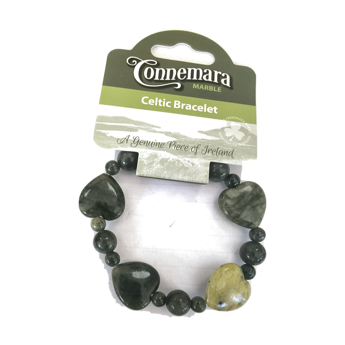 Connemara marble stone bracelet – Heart