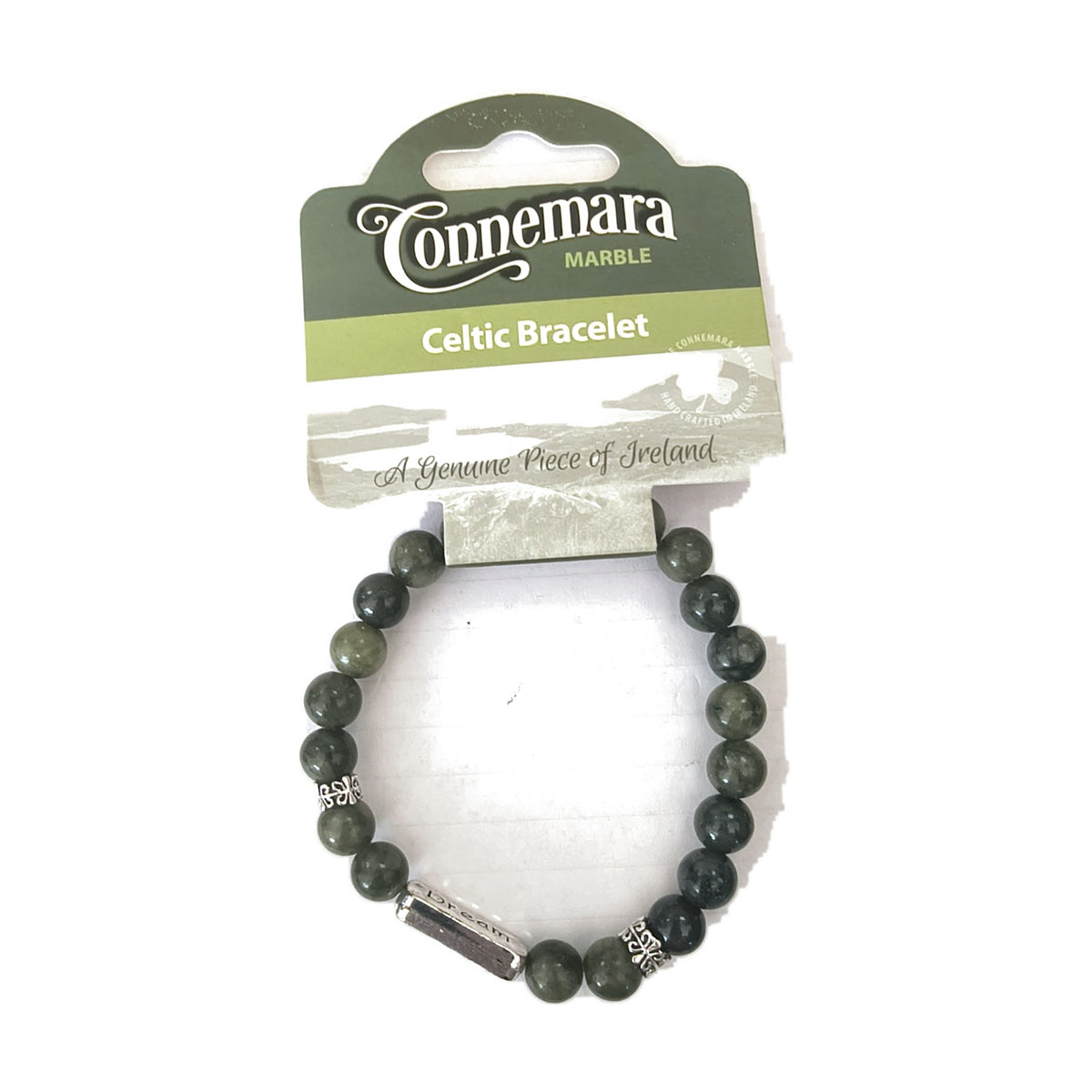Connemara marble word bracelet – Dream