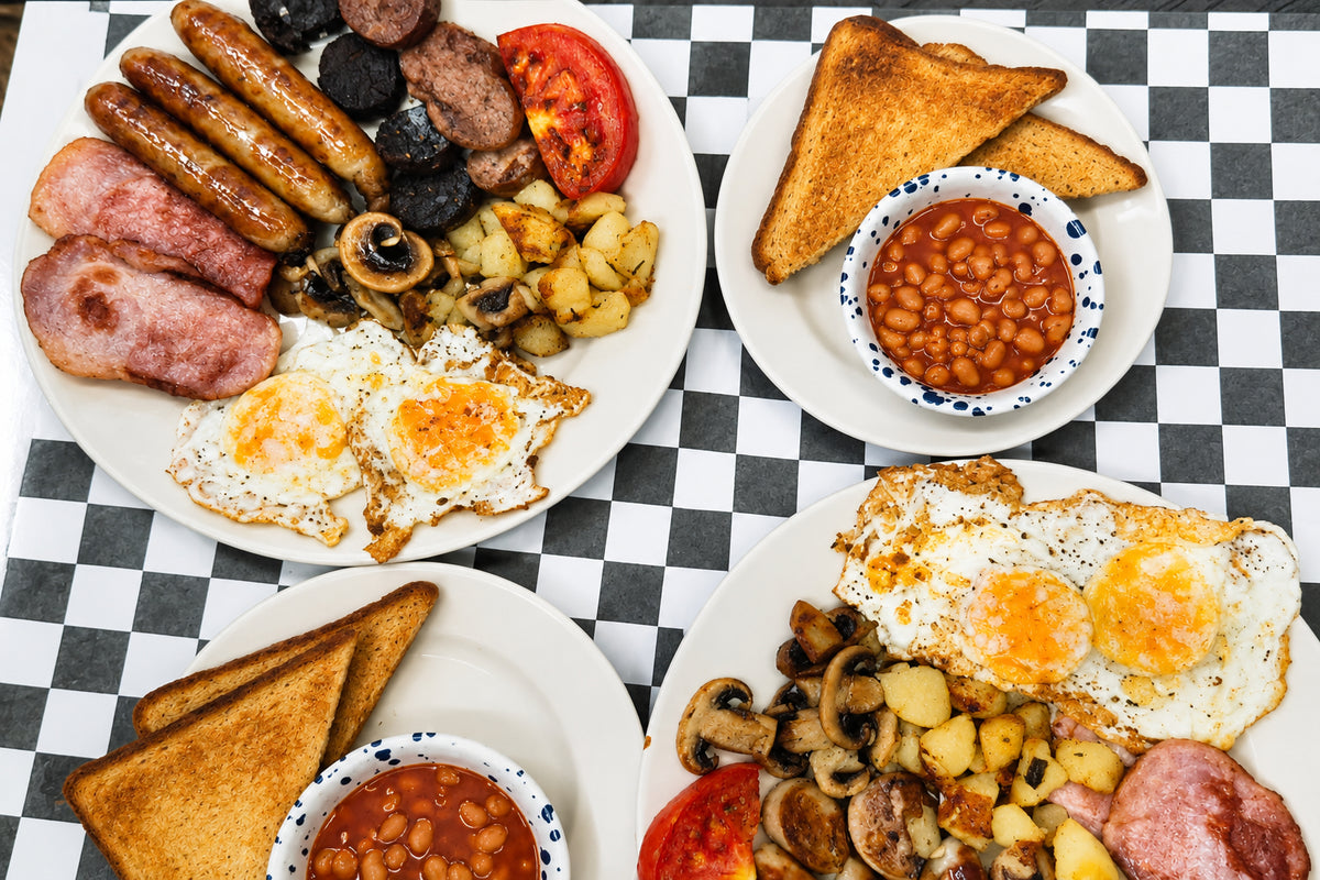 Full Irish breakfast from the Cupán Tae café