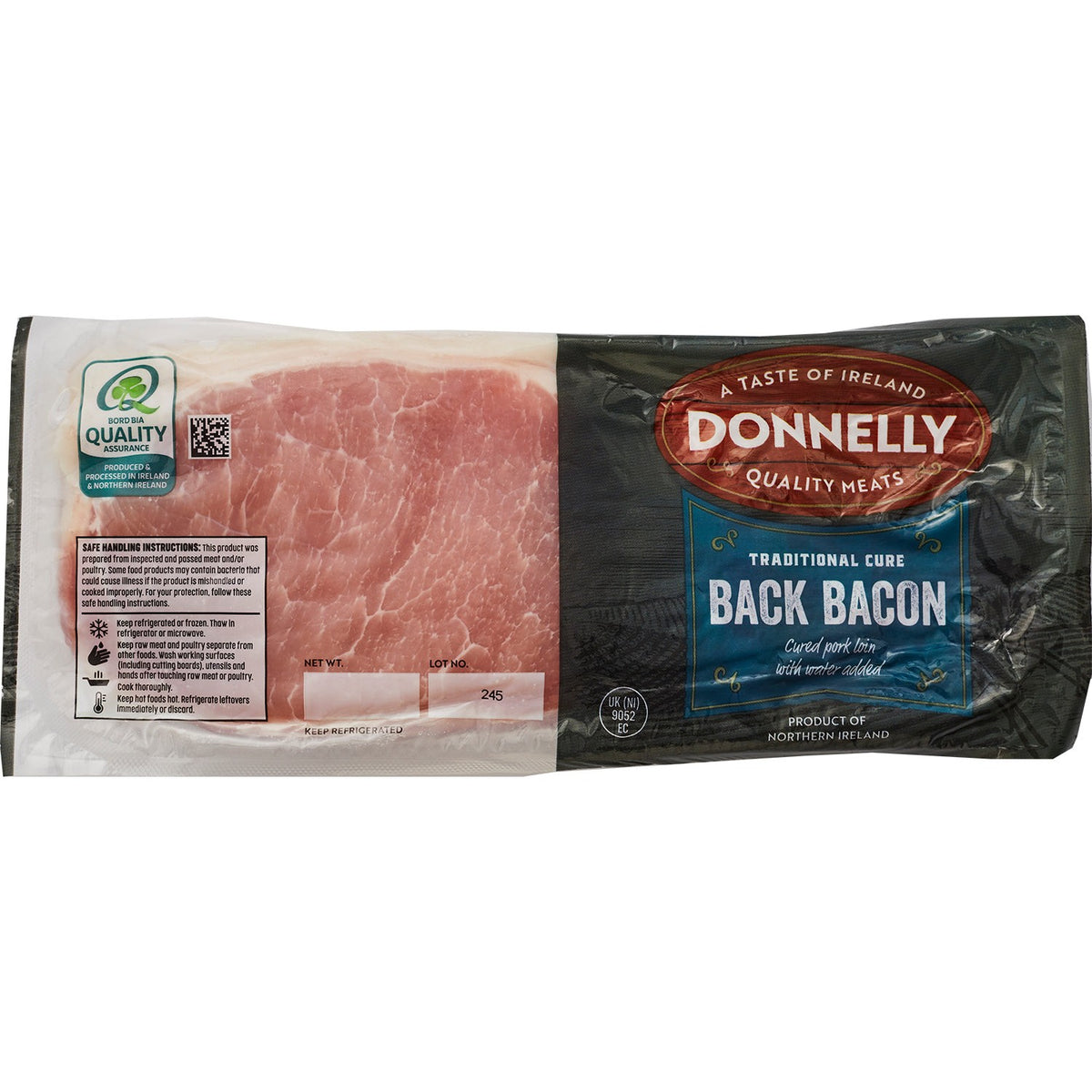 Donnelly Irish bacon, half-pound pack