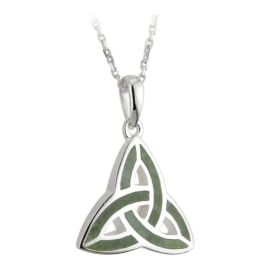 Solvar Connemara Marble Trinity Knot Pendant