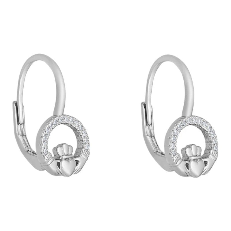 Solvar Large Claddagh Earrings