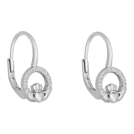 Solvar Small Claddagh Earrings