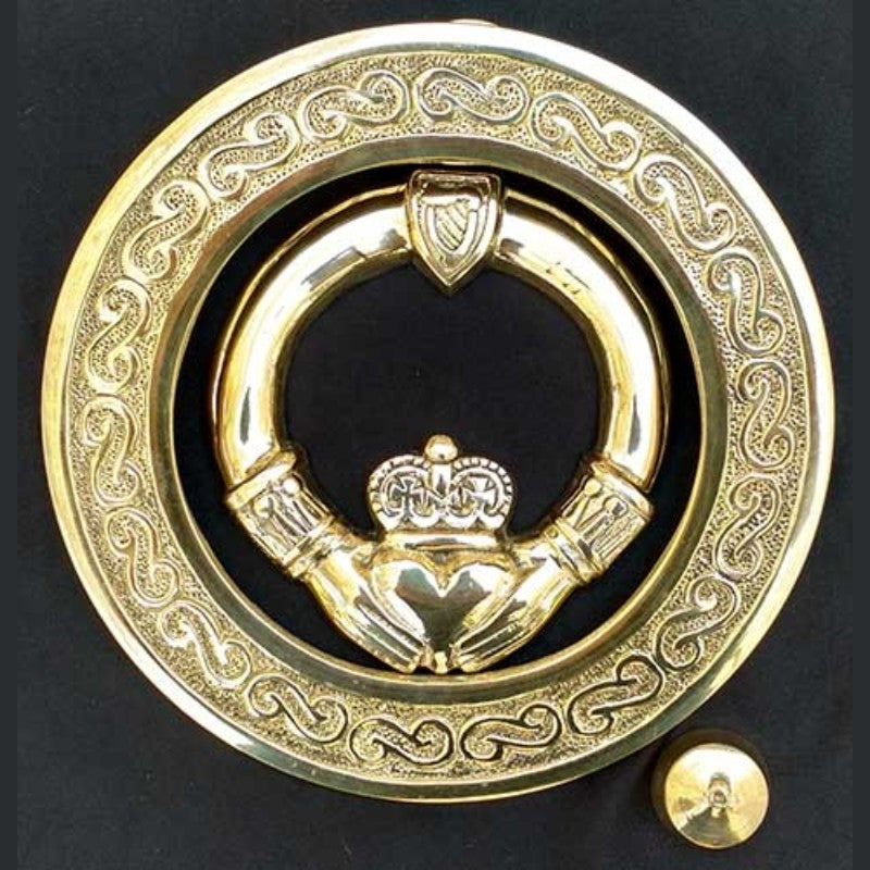 Claddagh Door Knocker - solid brass