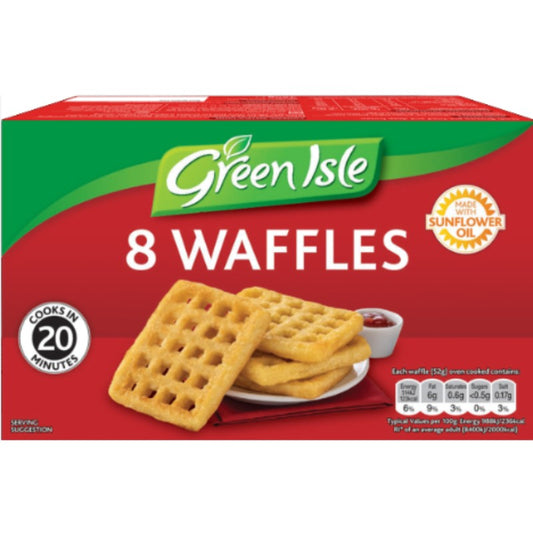 Green Isle potato waffles, 8 pack