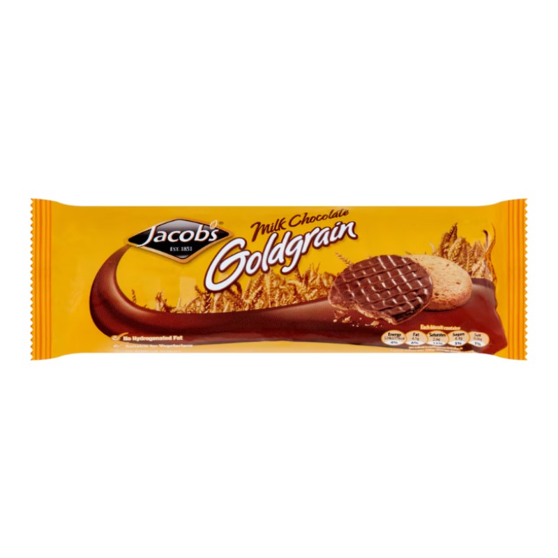 Jacob's Milk Chocolate Goldgrain biscuits