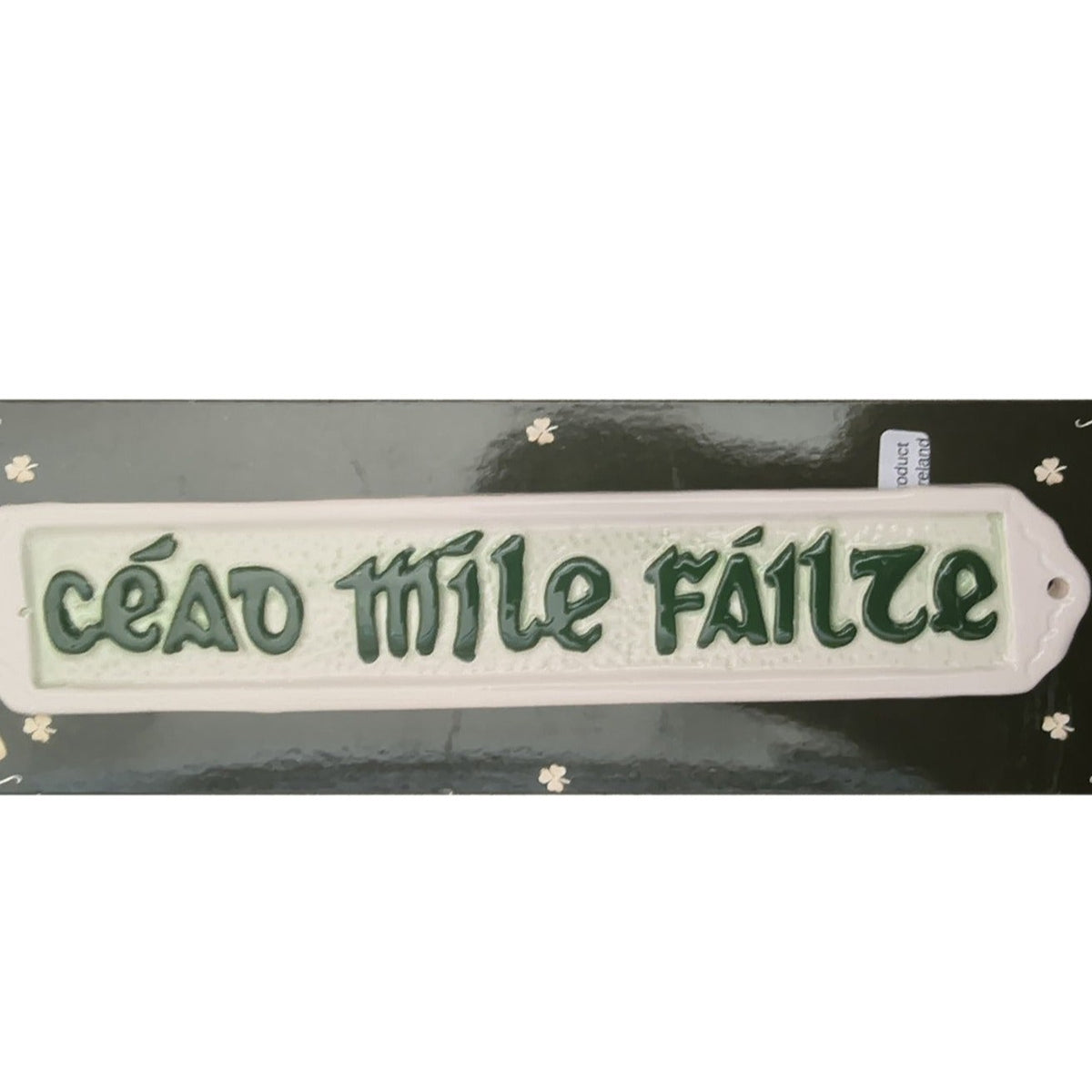 Céad Míle Fáilte porcelain wall plaque