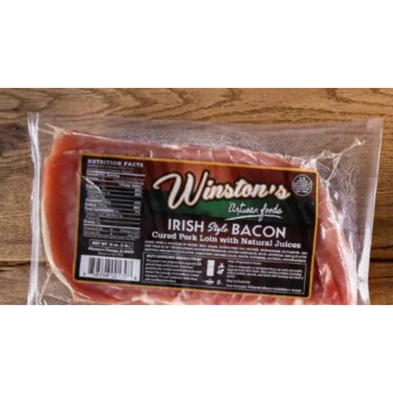 1lb pack of Winston's Irish bacon rashers