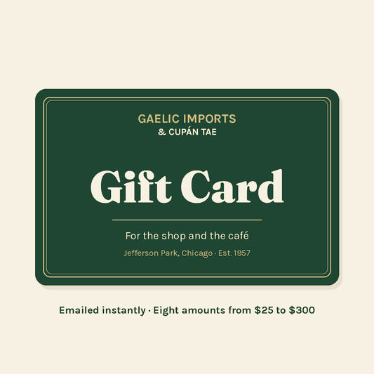 Gaelic Imports & Cupán Tae gift card