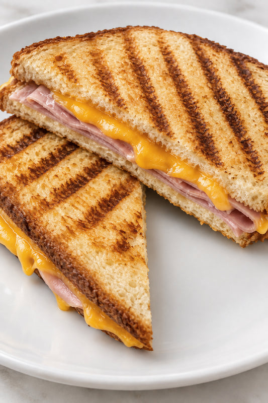 Ham and cheese toastie from the Cupán Tae café