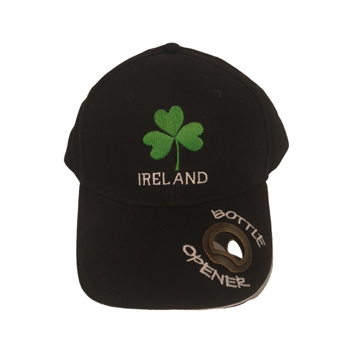 Ireland Shamrock Cap, black, with bottle opener