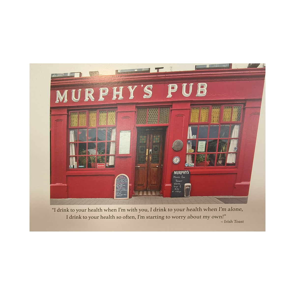 Irish greeting card – Murphy's Pub
