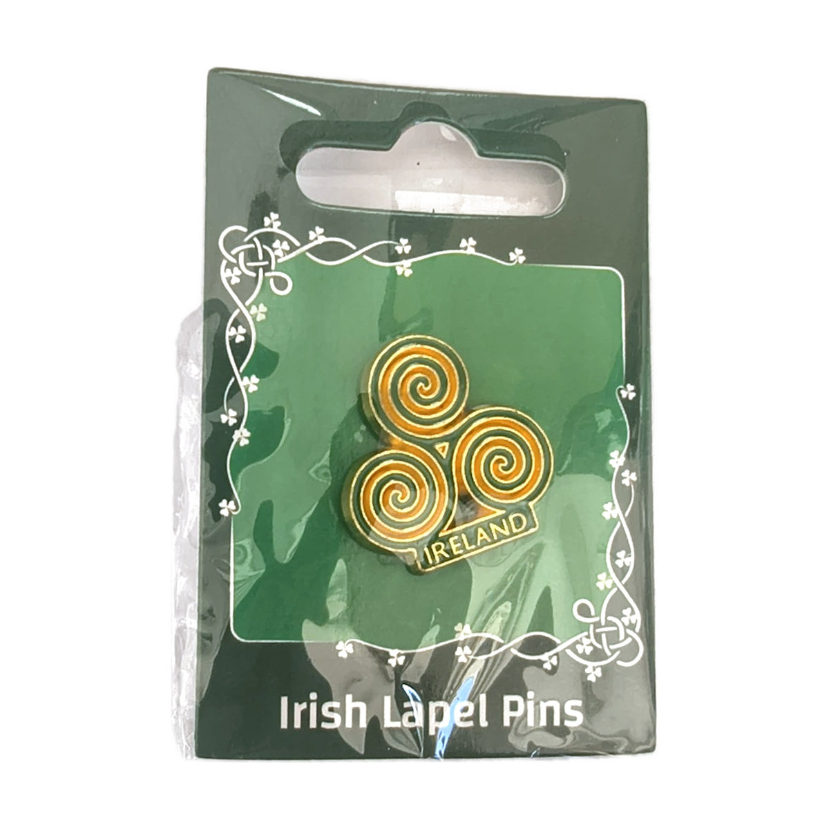 Triskele triple spiral Ireland lapel pin