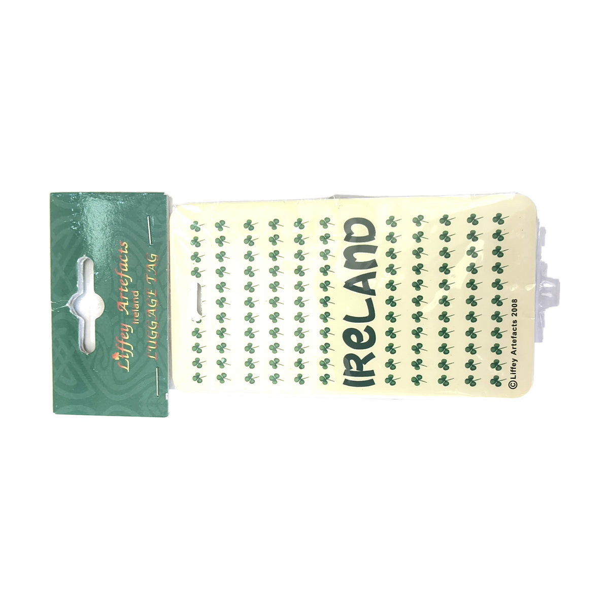 Shamrocks Ireland luggage tag