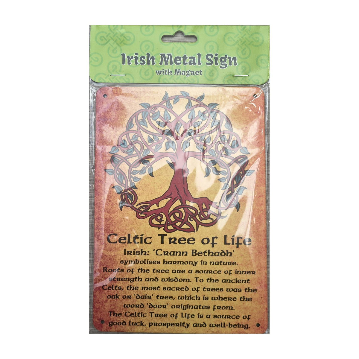 Celtic Tree of Life metal sign with magnet
