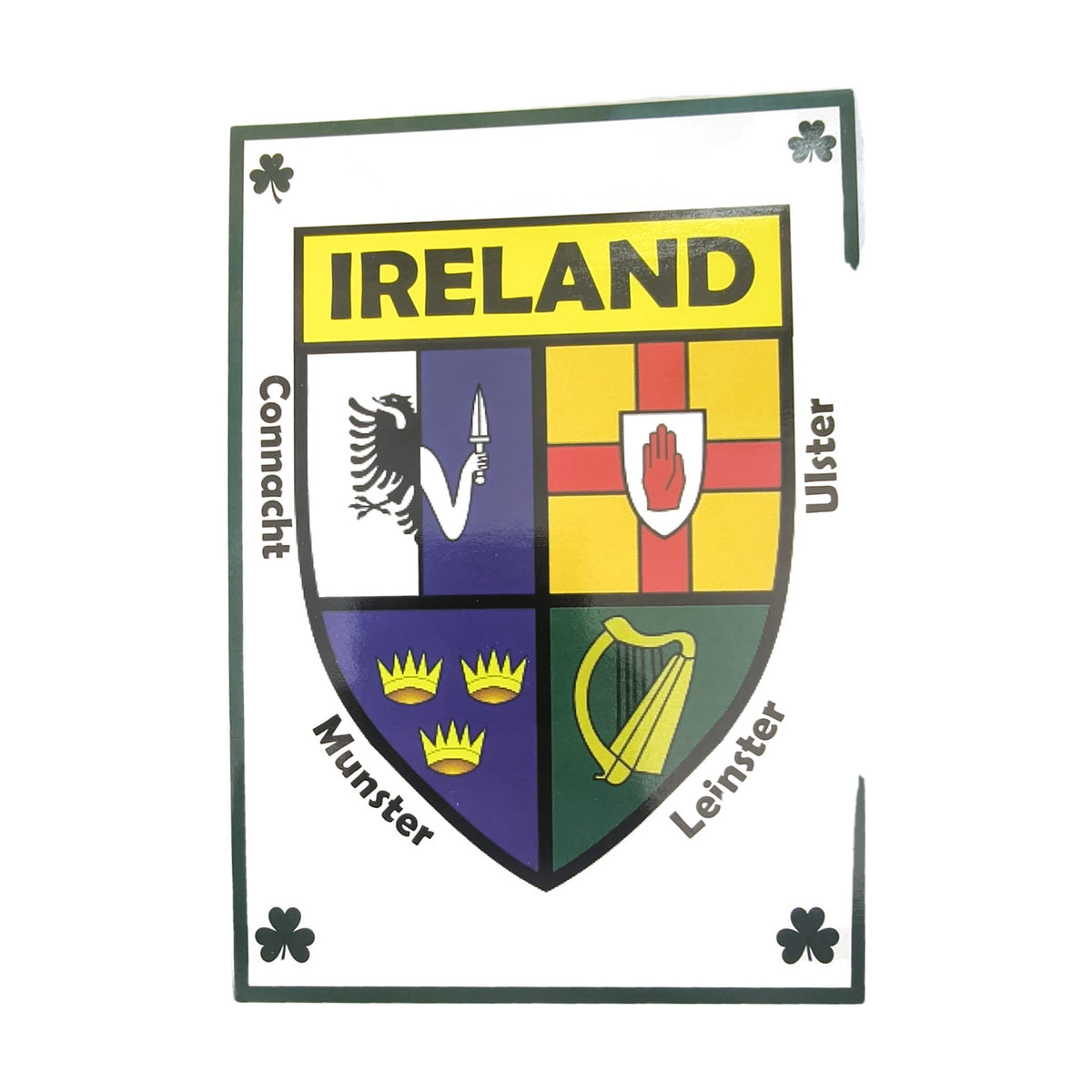 Ireland four provinces crest postcard