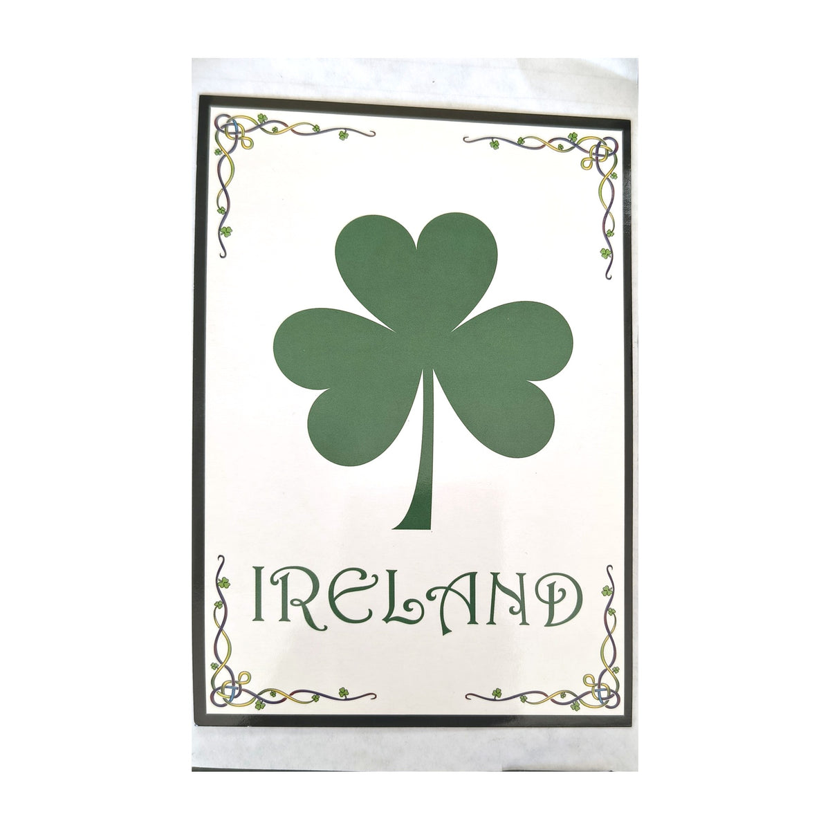 Ireland shamrock postcard