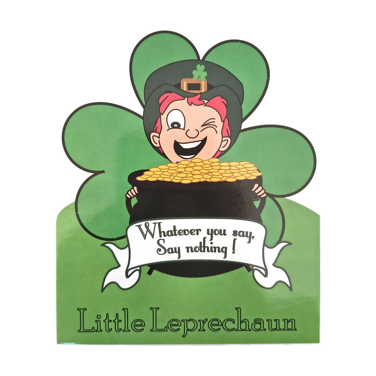 Little Leprechaun – Whatever you say, say nothing postcard