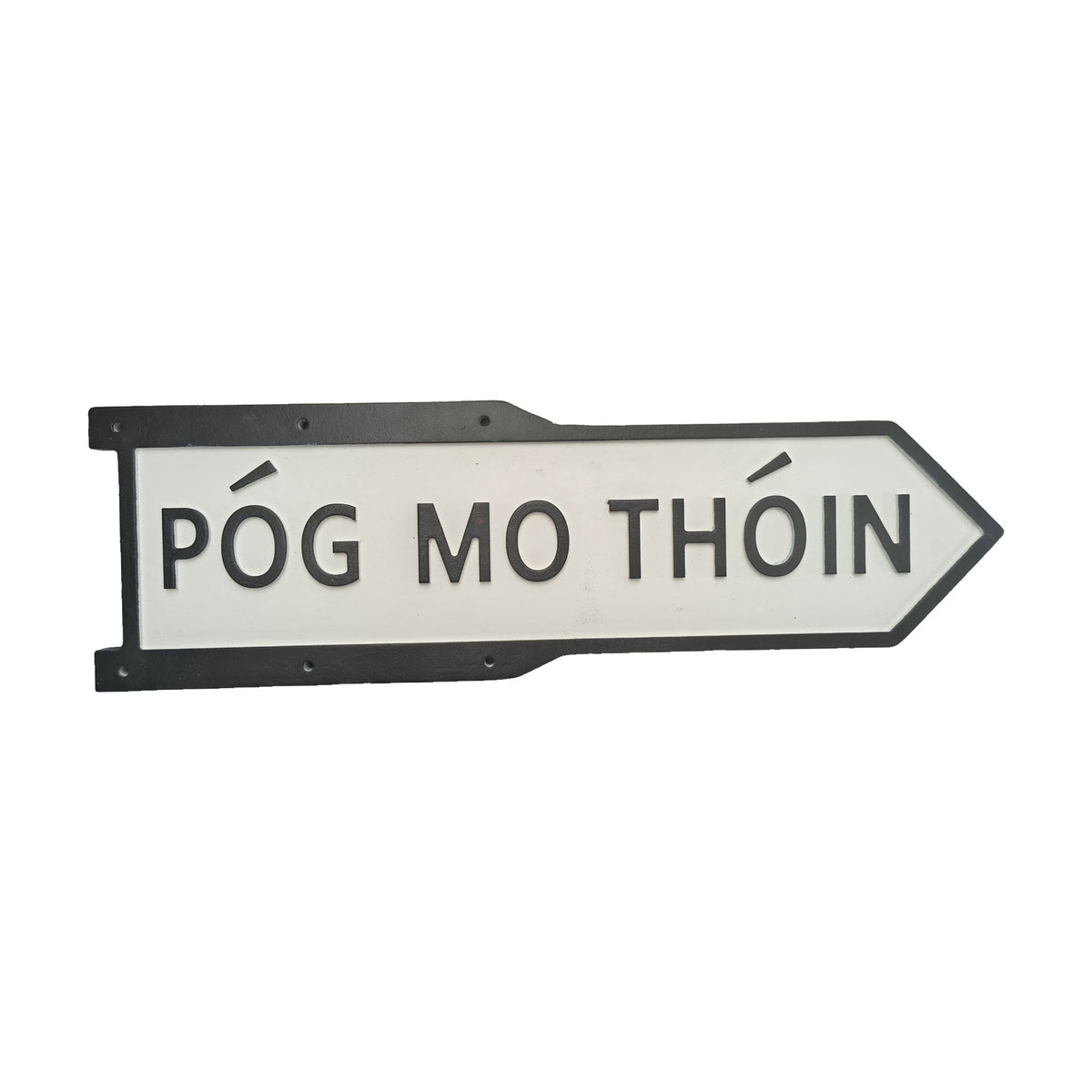 Irish Road Sign – Póg Mo Thóin (Small)