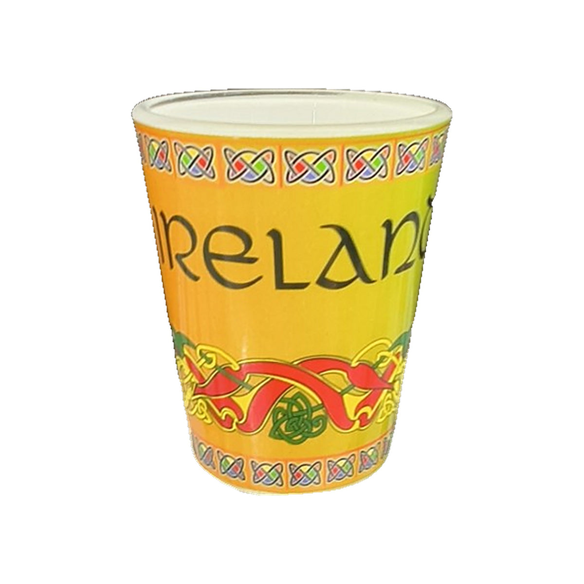 Irish shot glass – Ireland (Celtic Gold)