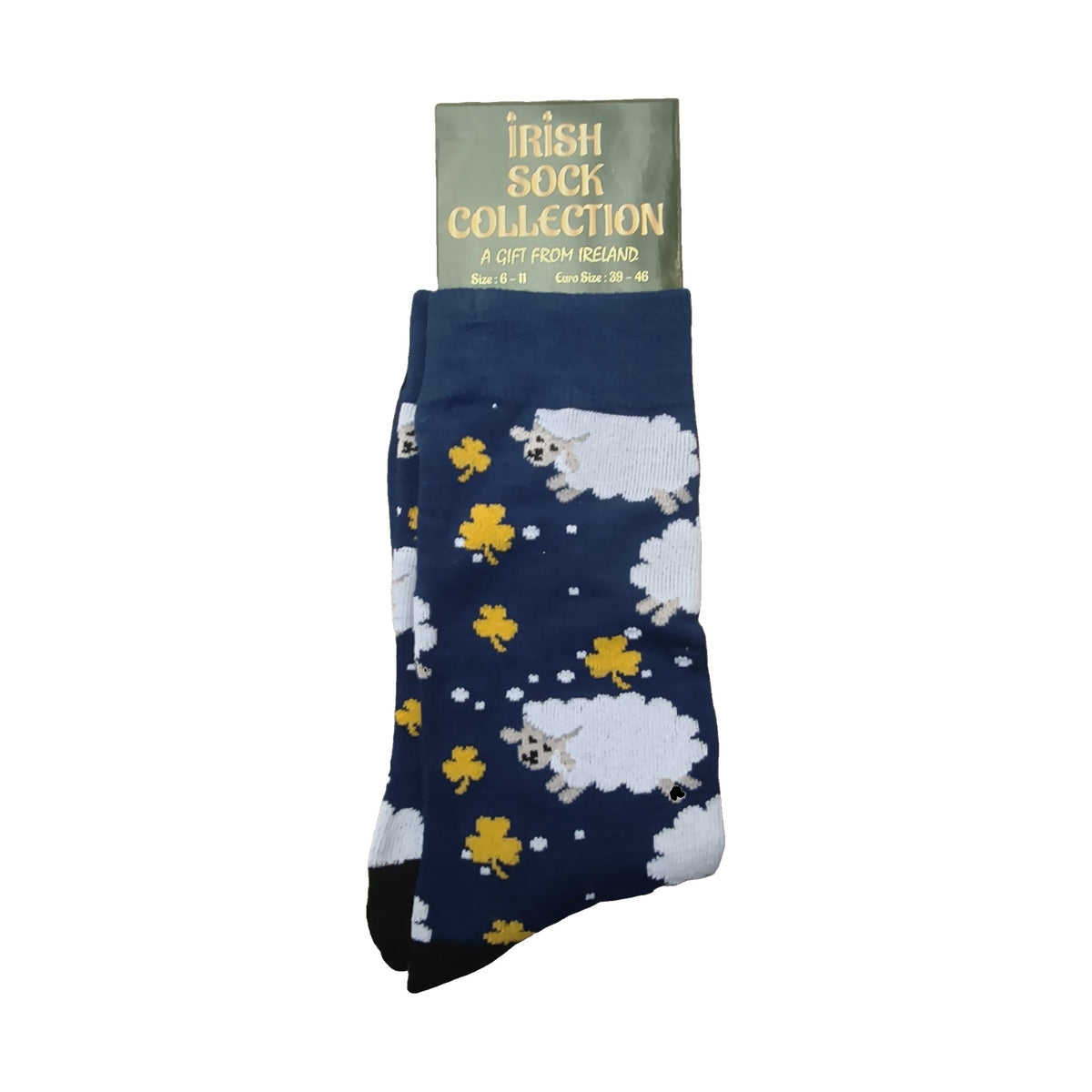 Irish Sock Collection – navy jumping sheep socks