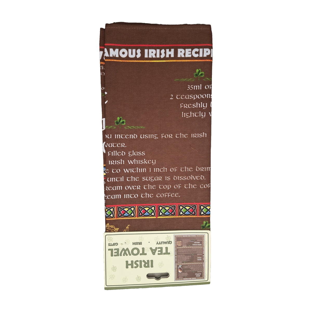Famous Irish Recipes tea towel